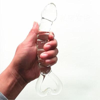Glass-made femalemasturbation toy fake phallus adult product