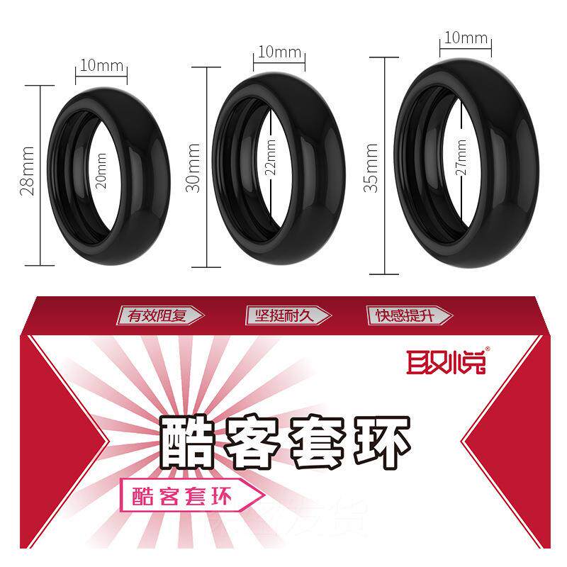 Elastic ring preventing the repositioning of the foreskin