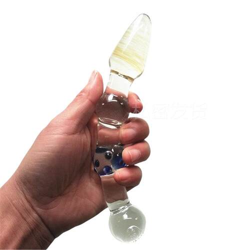 Glass-made femalemasturbation toy fake phallus adult product