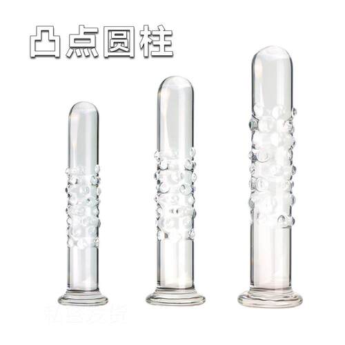 Glass-made female masturbation toy fake phallus adult produc