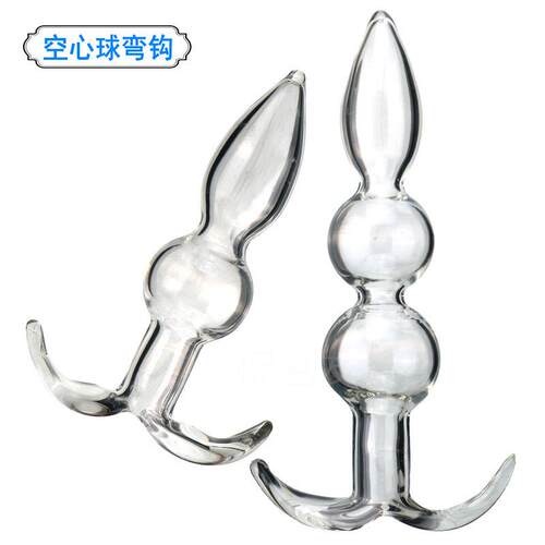 A self-pleasuring toy made of glass for use inside the anus.