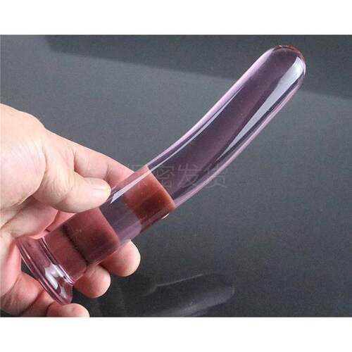 Glass-made femalemasturbation toy fake phallus adult product