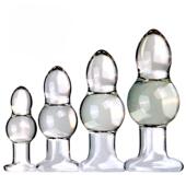 glass masturbation made used anus toy