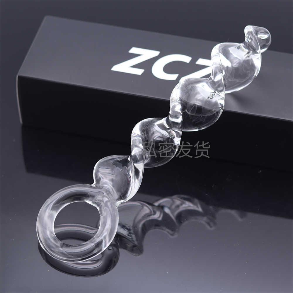 Glass-made femalemasturbation toy fake phallus adult product