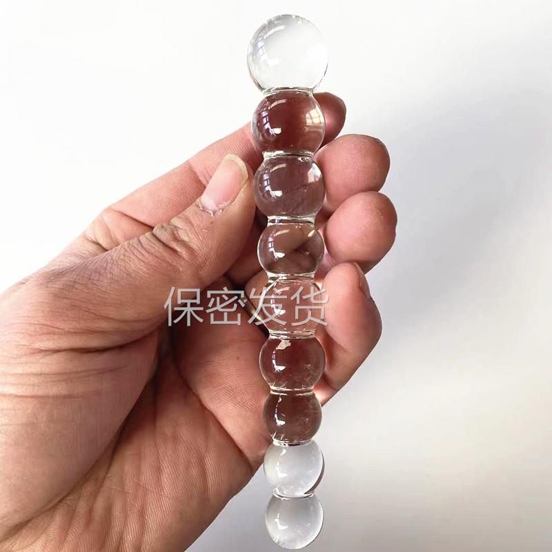 私密解压长号拉条长号按摩器玻璃榜榜玻璃私密茎假榜榜假私密茎榜