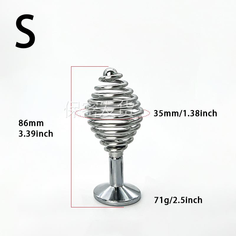 私密解压螺纹弹力按摩器不锈钢镂空局部菊部门塞男女自己玩扩菊部