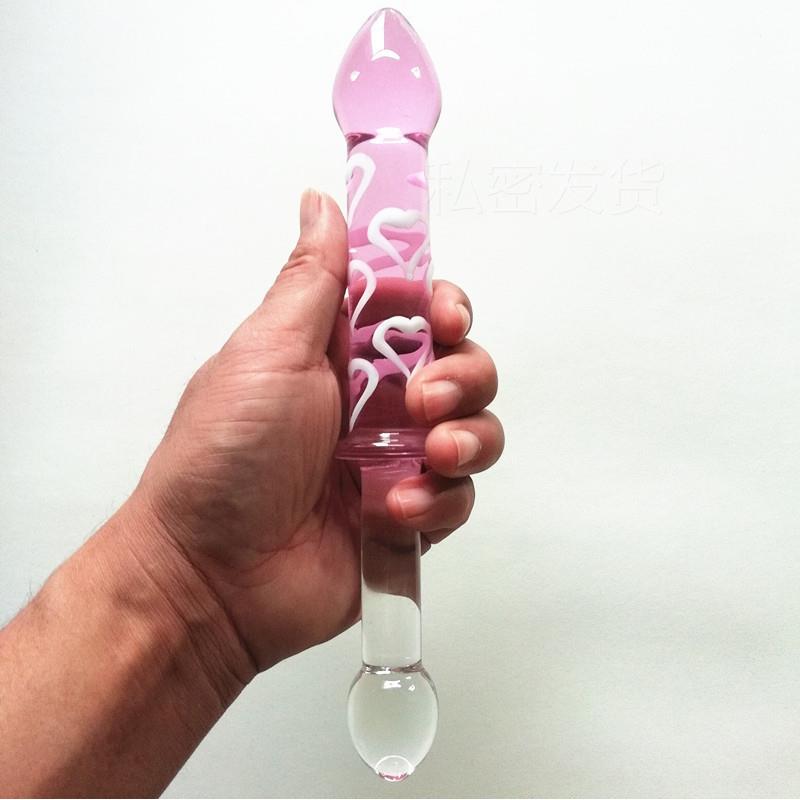 Glass-made femalemasturbation toy fake phallus adult product