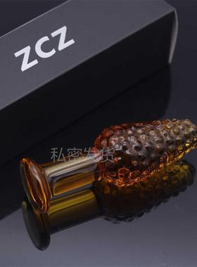 Glass-made femalemasturbation toy fake phallus adult product