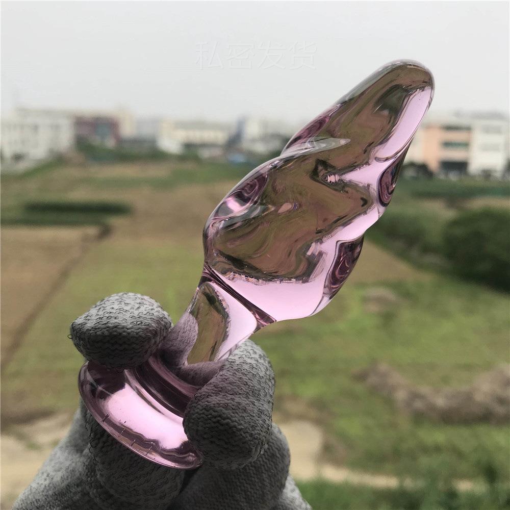 Glass-made femalemasturbation toy fake phallus adult product