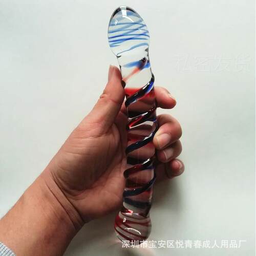 Glass-made femalemasturbation toy fake phallus adult product