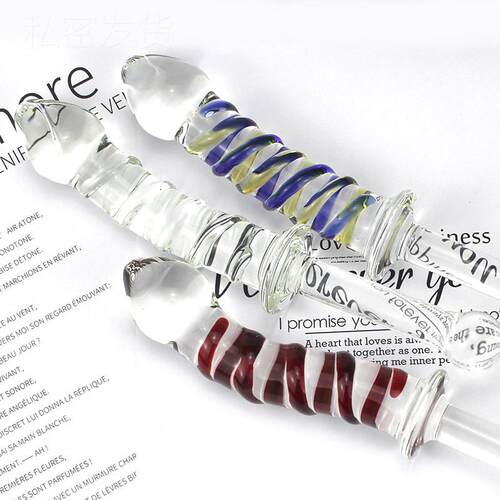 Glass-made femalemasturbation toy fake phallus adult product