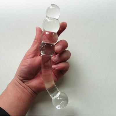 Glass-made femalemasturbation toy fake phallus adult product
