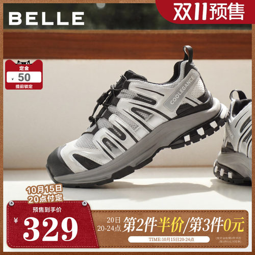 【双11预售】百丽女鞋子增高网面老爹鞋女休闲运动鞋子E2C1DCM5