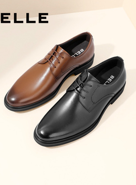 百丽商务皮鞋男牛皮革简约通勤正装皮鞋男士婚鞋A0589CM1