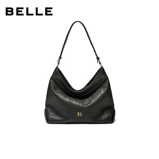百丽包女25新商场同款 手抓纹褶皱肌理HOBO单肩斜挎托特包2067ACX5