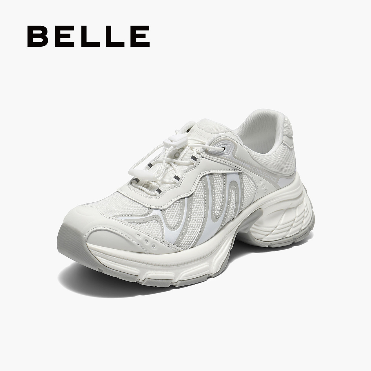 百丽老爹鞋增高一脚蹬女鞋新款厚底免系鞋带运动休闲鞋子E3K1DCM5,女鞋,老爹鞋,淘宝优惠券,粉丝福利购,淘宝优惠卷