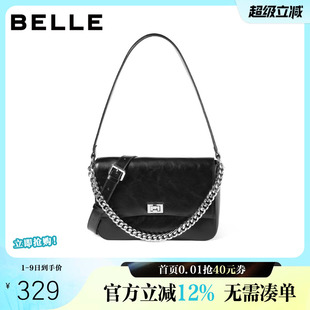 质感通勤单肩斜挎腋下包JY123BX5 百丽包包女新商场同款