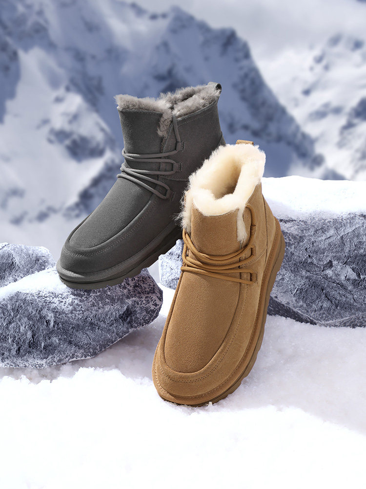 BELLE MENS SHOES WOOL SNOW BOOTS COTTON SHOES MENS WINTER VELVET WARM BOOTS MENS NEW SHOES 8DZ01DD3