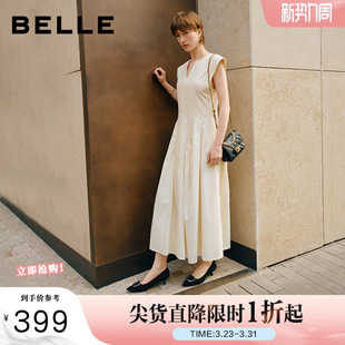 浅口单鞋 百丽低跟高跟鞋 软底不累脚上班鞋 新款 子D3N1DAQ5 女春季