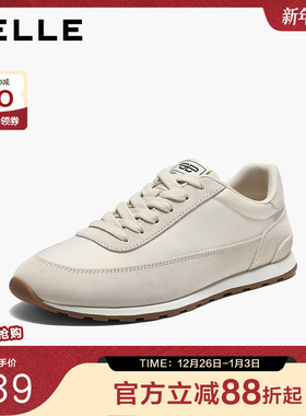 百丽赛车阿甘鞋子女2026春新款舒适薄底运动风休闲板鞋B2979AM6