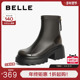 新款 百丽时装 靴女冬季 瘦瘦弹力靴英伦加绒厚底短靴子B2268DD4