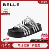 子夏季 新款 勃肯鞋 百丽女鞋 女厚底可外穿凉拖沙滩鞋 B2179BT4