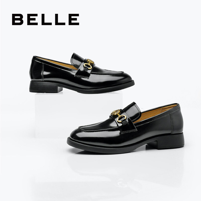 百丽复古英伦风乐福鞋女鞋子春季新款真皮平底单鞋A5Y1DAA4,女鞋,乐福鞋（豆豆鞋）,淘宝优惠券,粉丝福利购,淘宝优惠卷