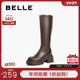 百丽女靴子显瘦弹力靴女新款 冬季 长筒靴厚底高长靴B2389DG4