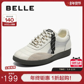 女秋季 新款 增高小白鞋 百丽复古阿甘德训鞋 运动休闲鞋 子B2702CM5
