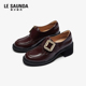 单鞋 女6T62802 新款 真皮乐福皮鞋 达播专属 莱尔斯丹2025秋季