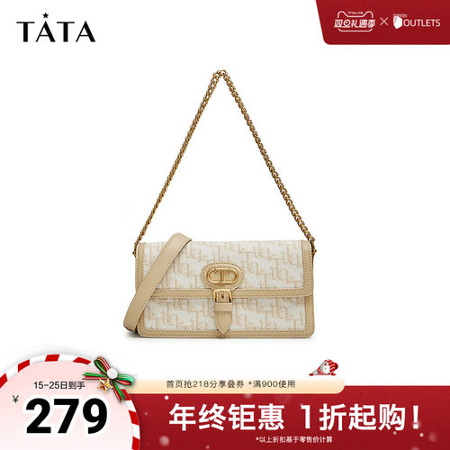 腋下包复古老花TATA/他她