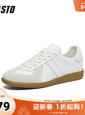 百思图2026春季新款商场同款德训鞋时尚复古男运动鞋BC781AM6