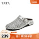 TATA USH01BH5奥莱 新款 他她2025秋女外穿时尚 休闲穆勒鞋