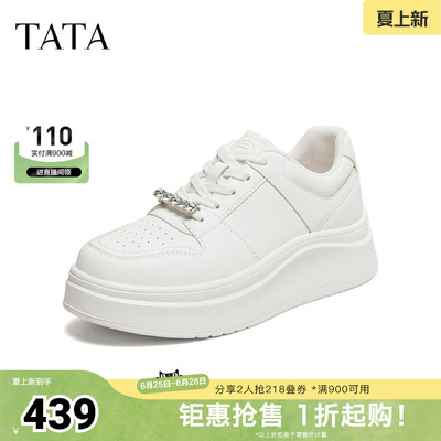 TATA/他她2026秋商场同款时尚休闲百搭厚底板鞋新款G3N09CM6