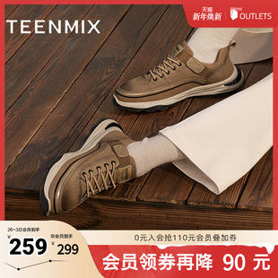 男休闲鞋 鞋 冬3YA01DM4 英伦户外工装 天美意男鞋