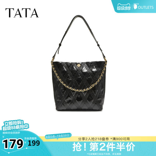 TATA/他她春商场同款时尚百搭水桶包新款X3503CX5奥莱