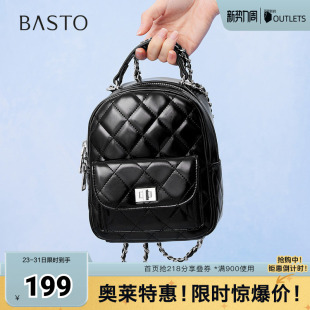 背包时尚 商场同款 百搭休闲双肩包女TY006BX5 新款 百思图夏季