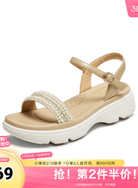 TATA/他她2025秋商场同款百搭时尚休闲女凉鞋新款URZ02BL5