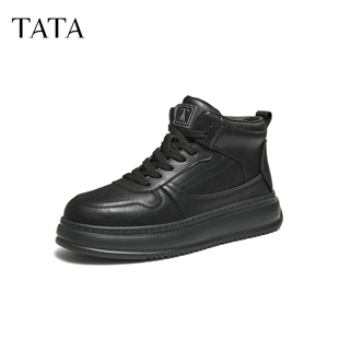 休闲鞋 运动休闲高帮板鞋 子马丁靴OFK01DD5 2025冬新款 TATA他她男鞋