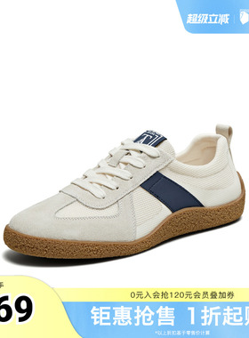 TATA/他她2025秋商场同款德训鞋男百搭时尚休闲板鞋新款PEF01BM5