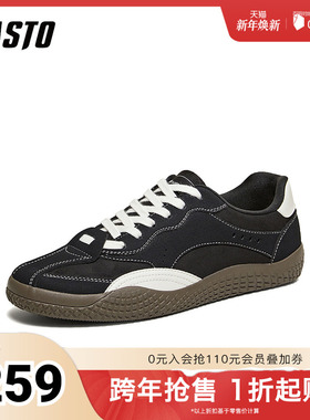 百思图2026春季新款德训鞋时尚复古休闲运动男鞋25200AM6