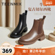 天美意切尔西靴女通勤短靴低跟皮靴冬新商场同款 BE091DD3