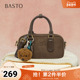 百思图2025冬季 复古斜挎包女TY097DX5 波士顿包时尚 新款 商场同款