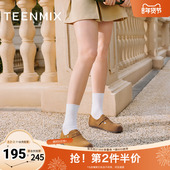 复古厚底全包勃肯鞋 休闲鞋 女鞋 天美意爆款 春夏新款 KK002AM4奥莱