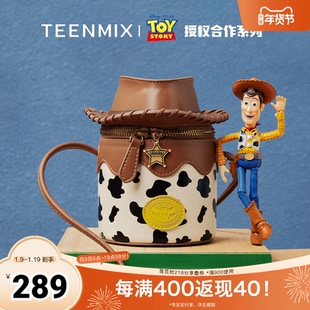 天美意玩具总动员联名胡迪迷你包包女水桶包单肩斜挎包2025秋新款