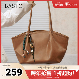 托特包时尚 商场同款 大容量单肩包女TY059DX5 新款 百思图2025冬季