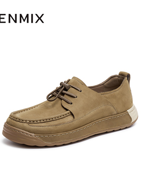 天美意2025秋新款商场同款休闲百搭复古系带男勃肯鞋3VM01CM5