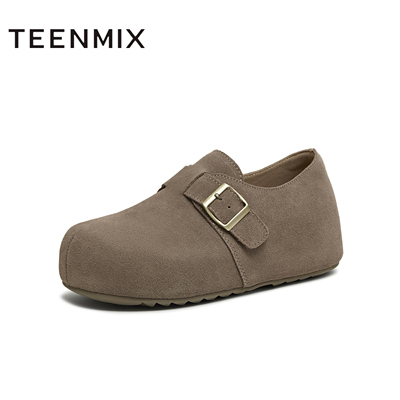 天美意2025秋新款潮流休闲百搭复古户外度假女勃肯鞋KK076CM5