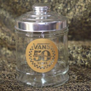 食品罐 vans玻璃储物罐密封透明咖啡粉罐家用咖啡豆收纳罐简约美式