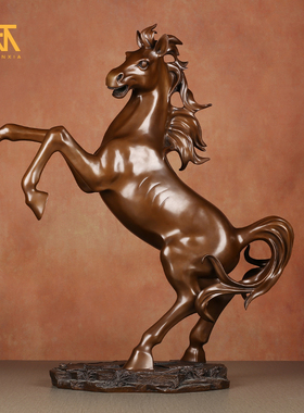 大号落地摆件铜马工艺品